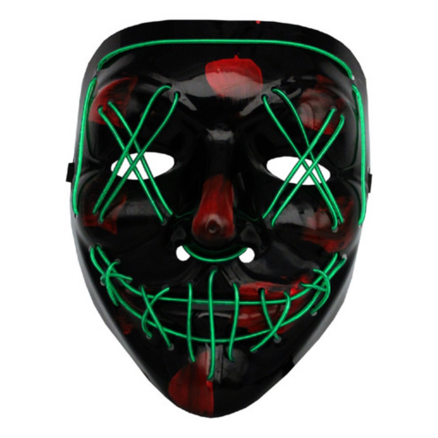 Máscara LED Purga Neón: Transfórmate en el Centro de la Noche.