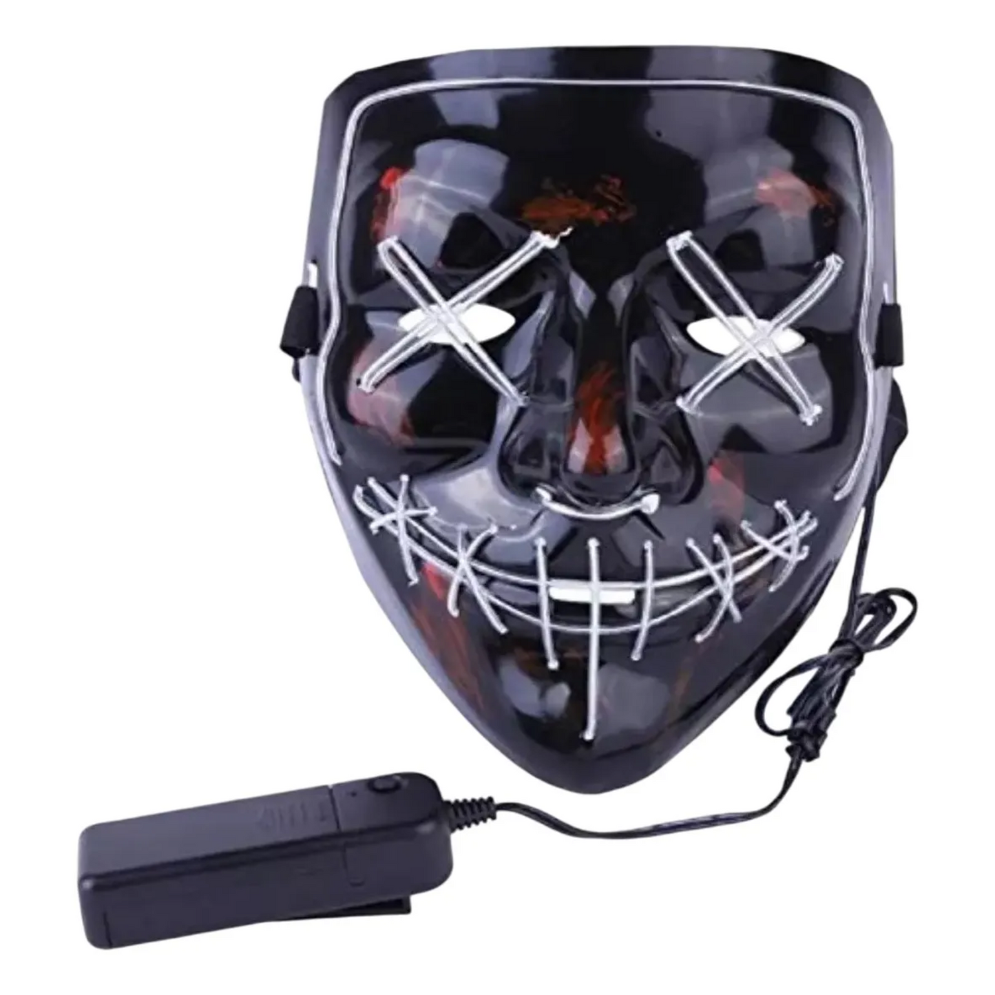 Máscara LED Purga Neón: Transfórmate en el Centro de la Noche.