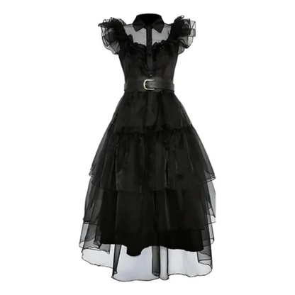 Disfraz Vestido Baile Merlina (Wednesday) | ¡El Look Viral de la Serie en tu Closet!