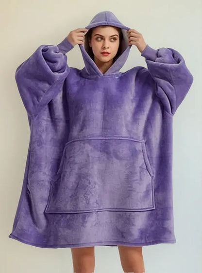 Polerón Sherpa Con Capucha Tipo Huggle