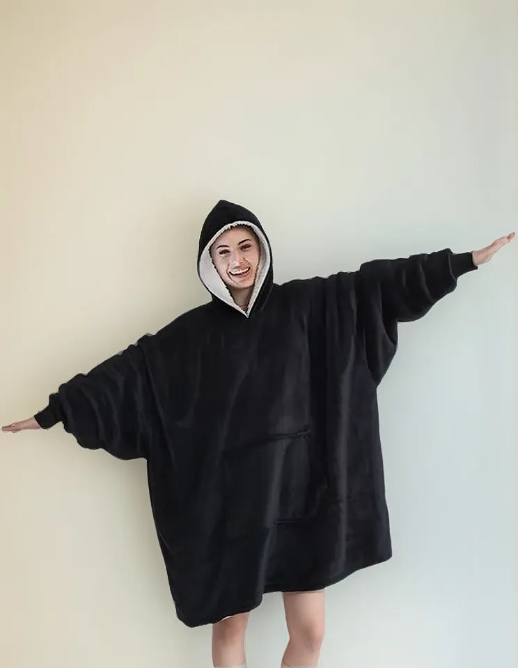 Polerón Sherpa Con Capucha Tipo Huggle