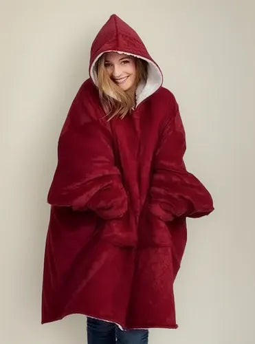 Polerón Sherpa Con Capucha Tipo Huggle