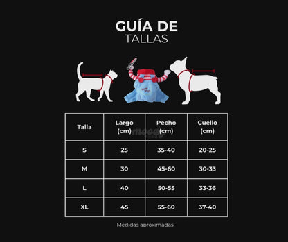 🔪 Disfraz de Chucky (Muñeco Diabólico) para Mascotas | ¡Tu Peludo será la Estrella de Halloween! 🎃