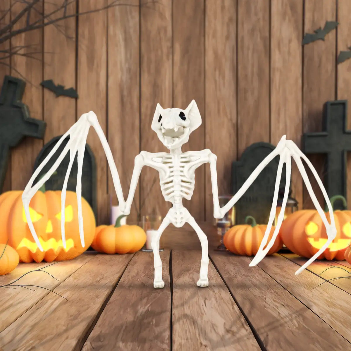 Esqueleto de Murciélago (28 cm) | El Accesorio Macabro para tu Decoración 🦇